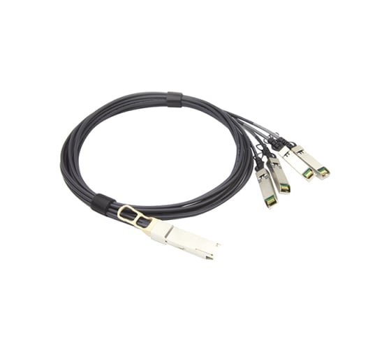 Кабель XBIT QSFP+ 40G Breakout DAC 4xSFP+ 1м Q40GBT01 1