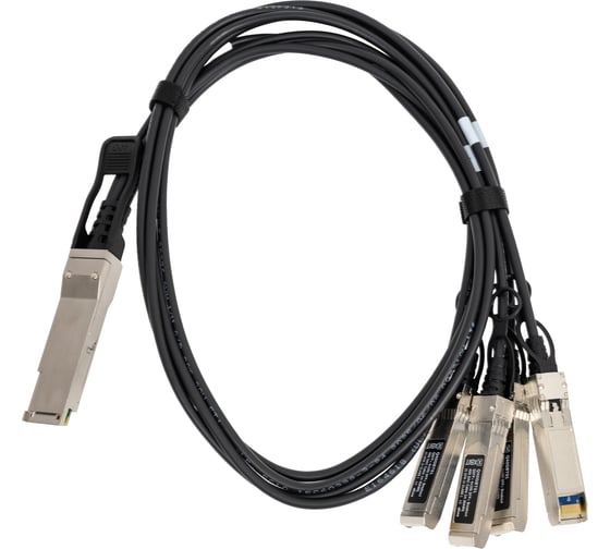 Кабель XBIT QSFP+ 40G Breakout DAC 4xSFP+ 1м Q40GBT01 1