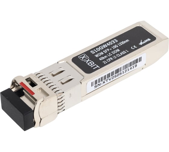 Модуль XBIT SFP+ 10G WDM 1330нм LC 40км S10GW4033 1