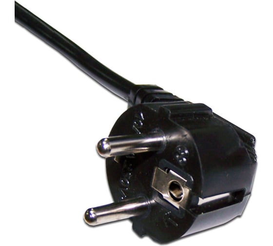 Шнур питания LANMASTER C13-Schuko угловая, 3х0.75, 220В, 10А, черный, 3 метра LAN-PP13/SHA-3.0-BK