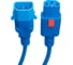 Кабель питания FL-PC-C13F/C14F-C1-3.0-BL 3x1.0 С13 - C14 с фиксацией, 220/250В, 10А, синий, 3м Filum 00-01111326 3