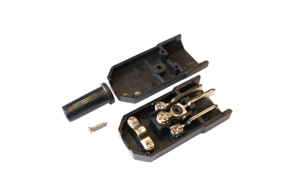 Электрическая кабельная вилка LANMASTER IEC 60320, C14, 10A, 250V ...
