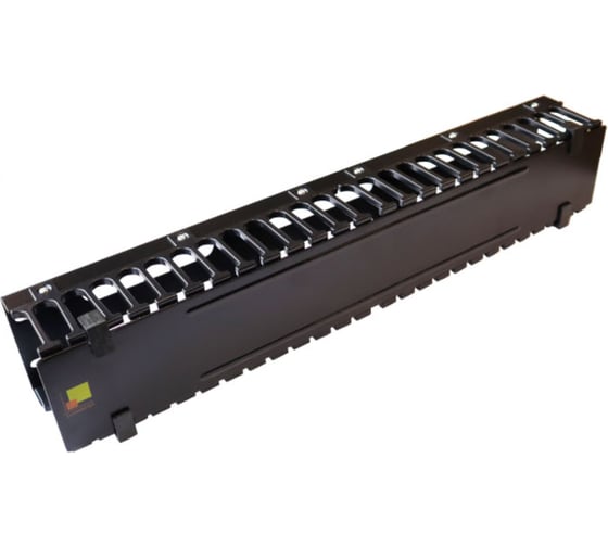 Кабельный органайзер с крышкой LANMASTER 19, 2U LAN-ORG/CV-2U