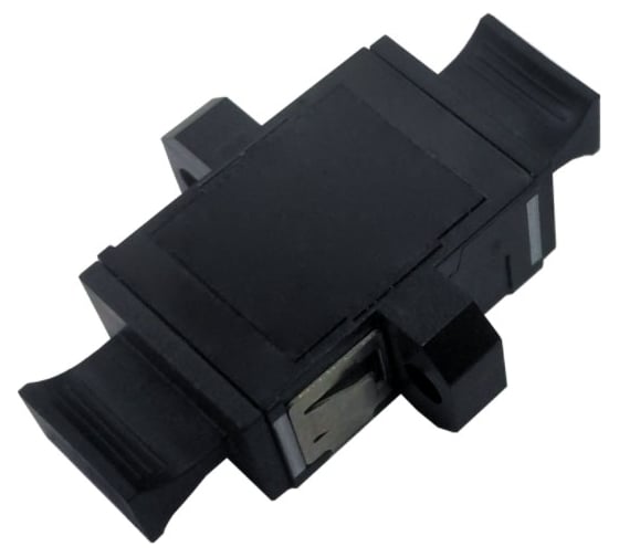 Оптический адаптер LANMASTER MPO, с фланцами, черный LAN-MPO-AM-MM 1
