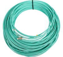 Патч-корд оптический ONTEK дуплексный, LC-LC, UPC, 70.0 м., OM3, LSZH, бирюзовый ONTEK.PCO-70.0-DPC.MM.UPS.LL.OM3