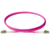 Патч-корд оптический ONTEK дуплексный, LC-LC, UPC, 3.0 м., OM4, LSZH, маджента ONTEK.PCO-3.0-DPC.MM.UPS.LL.OM4