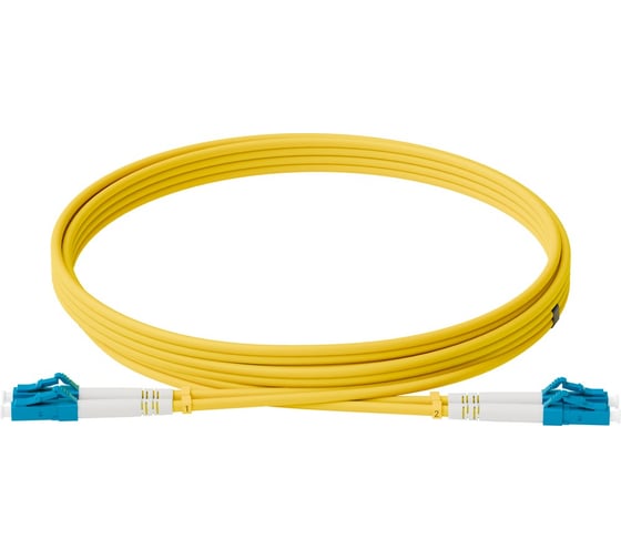 Патч-корд оптический ONTEK дуплексный, LC-LC, UPC, 2.0 м., OS2, LSZH, жёлтый ONTEK.PCO-2.0-DPC.SM.UPC.LL.OS2