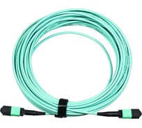 Кабельная сборка LANMASTER MPO-MPO, 12 волокон OM3, тип B (Key Up-Key Up), низкие потери LAN-12M-12M/OM3B-15