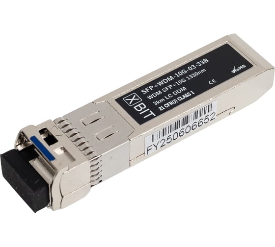 Комплект модулей SFP+ XBIT 10G WDM 1330нм/1270нм LC 3км 2 шт S10GW0327/33K2 1