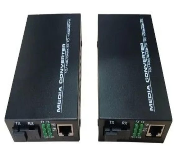 Комплект медиаконвертеров XBIT 1M WDM 1310нм/1550нм 20км 2 шт MC-WDM-100M-20-31/55K2