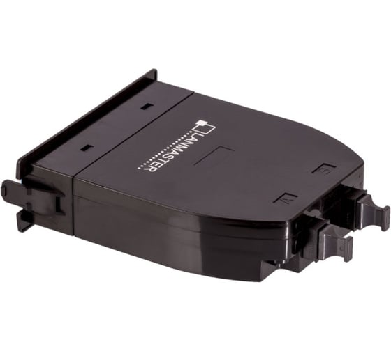 MPO кассета LANMASTER OS2, 24xLC, тип B, низкие потери, черная LAN-MCSB-2M-24LC/OS2