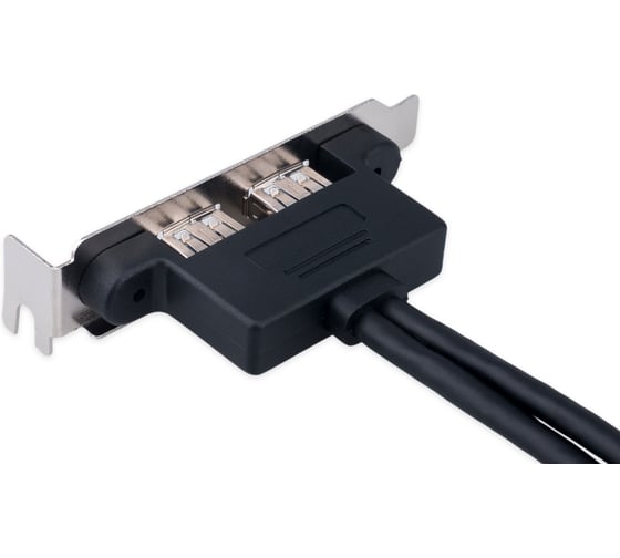 Планка Cablexpert USB 3.0 на заднюю панель низкопрофильная, 2 порта USB CC-USB3-RECEPTACLE-LP