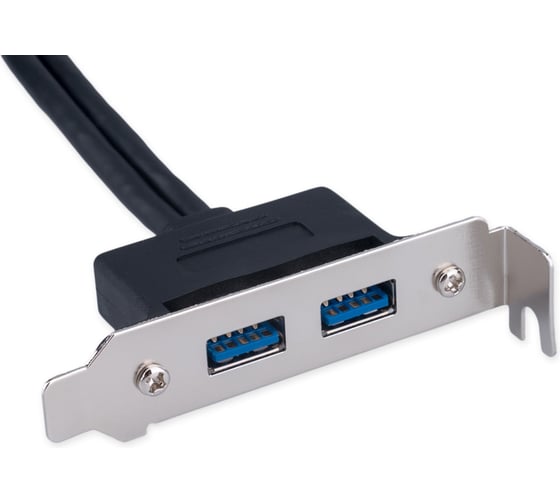 Планка Cablexpert USB 3.0 на заднюю панель низкопрофильная, 2 порта USB CC-USB3-RECEPTACLE-LP