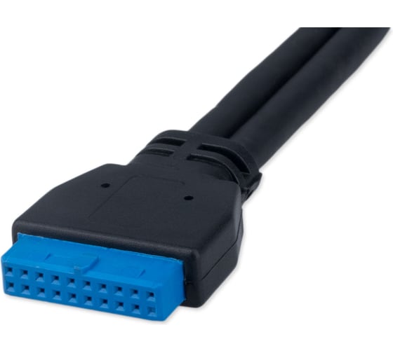 Планка Cablexpert USB 3.0 на заднюю панель низкопрофильная, 2 порта USB CC-USB3-RECEPTACLE-LP