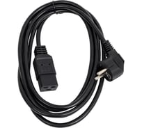 Кабель питания A1 5 м, C19-С20, 3x1. 5 мм², 3500 Вт, черный A1-PC15-C19-C20-5M A1-PC15-EU-C19-3M