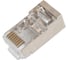 Коннектор А1, RJ-45, 6 кат., экран, 8p8c, 50 мкм, универсальный, для одножильного и многожильного кабеля, уп/100 шт A1-LPU6-6 1
