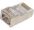 Коннектор А1, RJ-45, 6 кат., экран, 8p8c, 50 мкм, универсальный, для одножильного и многожильного кабеля, уп/100 шт A1-LPU6-6 2