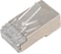 Коннектор А1, RJ-45, 6 кат., экран, 8p8c, 50 мкм, универсальный, для одножильного и многожильного кабеля, уп/100 шт A1-LPU6-6 4