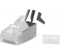Коннектор А1, RJ-45, 6А кат., экран, вставка, 8p8c, 50 мкм, универсальный, для одножильного и многожильного кабеля, уп/ 100 шт A1-LPU6A-7