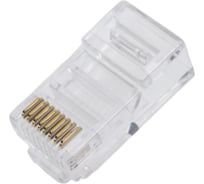 Коннектор А1, RJ-45, 5E кат., 8p8c, 6 мкм, для одножильного кабеля, уп/ 100 шт A1-LPU5E-2