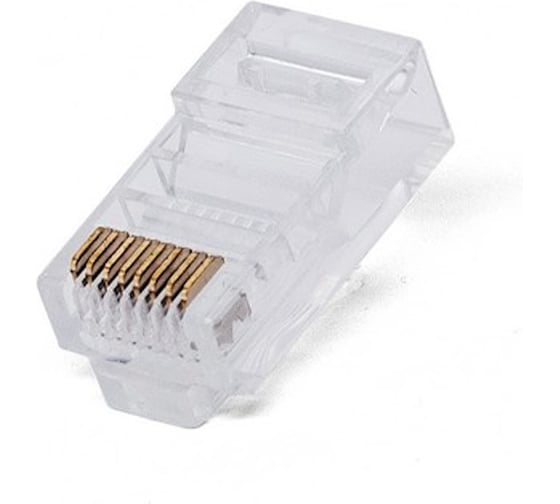 Коннектор А1, RJ-45, 5E кат., 8p8c, 6 мкм, для одножильного кабеля, уп/ 100 шт A1-LPU5E-2