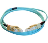Шнур оптоволоконный Legrand OM3, многомодовый, SC/SC, 1 м, цвет морской волны 032609