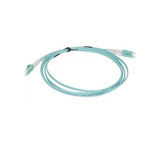 Шнур оптоволоконный Legrand OM4, многомодовый, LC/LC, 2 м, цвет морской волны 032635
