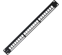 Модульная патч-панель VENTION 24 порта Keystone, Черная KJAB0