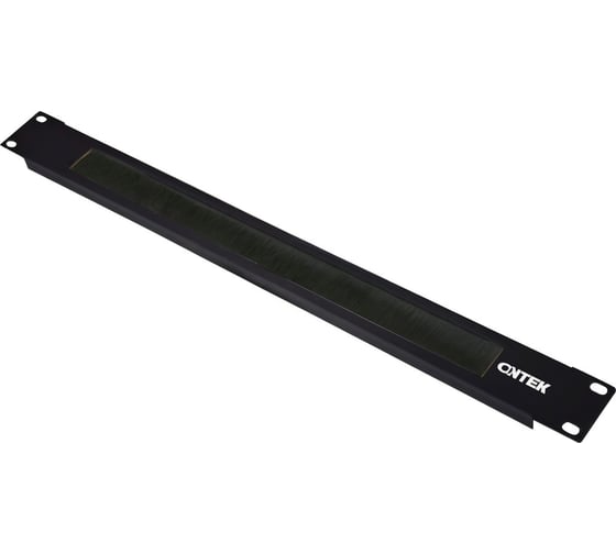 Организатор щеточный ONTEK крепление 19 1U, черный RAL 9005 COB1U-9005 1