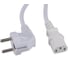 Кабель питания Cablexpert Schuko-C13, 3x1.0мм2, 10A, с заземлением, медь, 2м, белый, пакет, PC-186W-1-2M 2