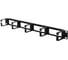 Кабельный организатор FL-CM-1U-BK 19", 1U, горизонтальный, 5 колец, металлический, черный Filum 00-01206604 1