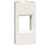 Лицевая плата Systeme Electric W45 1 мод 1xKeystone RAL9010 RIN-145-BE 40 шт 14690201010989