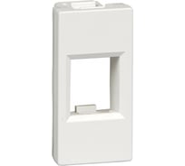 Лицевая плата Systeme Electric W45 1мод 1xKeystone RAL9003 RIN-145-B 40 шт 14690201010972