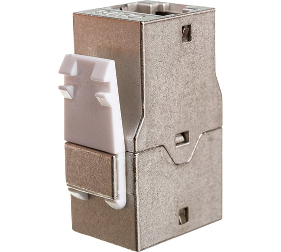 Проходной адаптер Hyperline CA2-KJ-C6-SH-BK (coupler), RJ-45(8P8C) формата Keystone Jack 444916