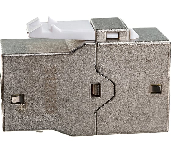 Проходной адаптер Hyperline CA2-KJ-C6-SH-BK (coupler), RJ-45(8P8C) формата Keystone Jack 444916