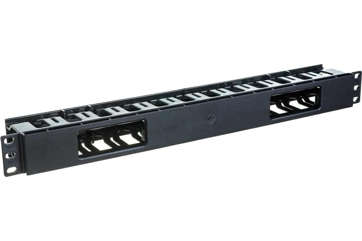 Кабельный организатор Hyperline CM-1U-D53-PL-COV пластиковый с крышкой ...