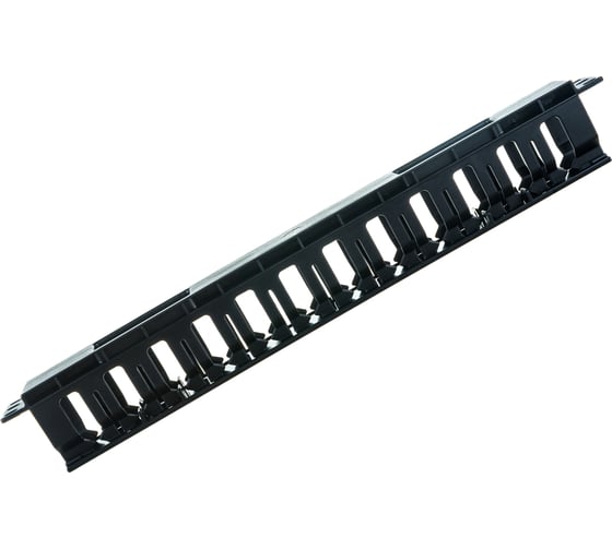 Кабельный организатор Hyperline CM-1U-D53-PL-COV пластиковый с крышкой, глубина 53 мм, 19"  481511