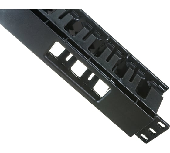 Кабельный организатор Hyperline CM-1U-D53-PL-COV пластиковый с крышкой, глубина 53 мм, 19"  481511