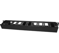 Кабельный организатор Hyperline CM-1U-D66-PL-COV пластиковый с крышкой, глубина 66 мм 481512