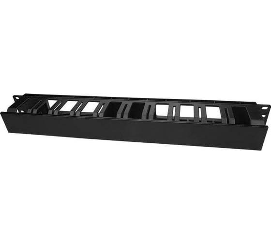 Кабельный организатор Hyperline CM-1U-D66-PL-COV пластиковый с крышкой, глубина 66 мм 481512