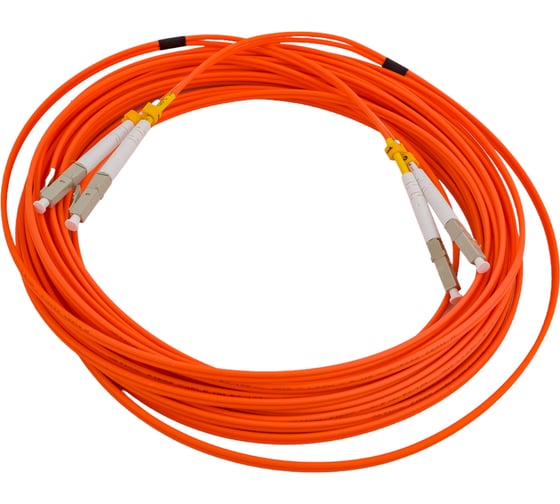 Патч-корд Hyperline FC-D2-50-LC/PR-LC/PR-H-10M-LSZH-OR волоконно-оптический (шнур) MM 50/12 35130