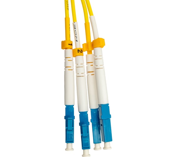 Патч-корд Hyperline FC-D2-9-LC/UR-LC/UR-H-1M-LSZH-YL волоконно-оптический (шнур) SM 9/125 28074