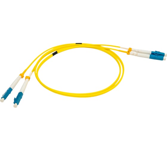 Патч-корд Hyperline FC-D2-9-LC/UR-LC/UR-H-1M-LSZH-YL волоконно-оптический (шнур) SM 9/125 28074