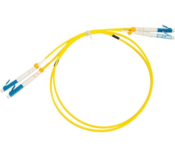 Патч-корд Hyperline FC-D2-9-LC/UR-LC/UR-H-1M-LSZH-YL волоконно-оптический (шнур) SM 9/125 28074
