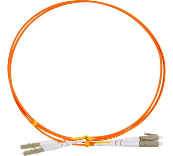 Патч-корд Hyperline FC-D2-50-LC/PR-LC/PR-H-1M-LSZH-OR волоконно-оптический (шнур) MM 50/125 27863