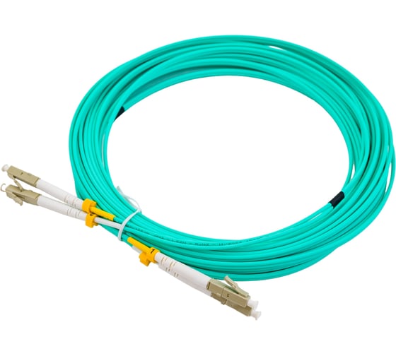 Патч-корд Hyperline FC-D2-503-LC/PR-LC/PR-H-10M-LSZH-AQ волоконно-оптический (шнур) MM 50/125 42836