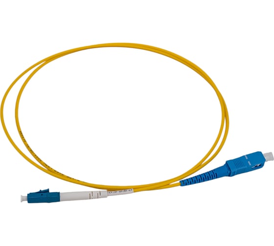 Патч-корд Hyperline FC-S2-9-LC/UR-SC/UR-H-1M-LSZH-YL волоконно-оптический (шнур) SM 9/125 242784