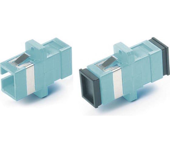 Оптический Проходной адаптер Hyperline FA-P11Z-SC/SC-N/BK-AQ SC-SC, MM (OM3), simplex 448017 1