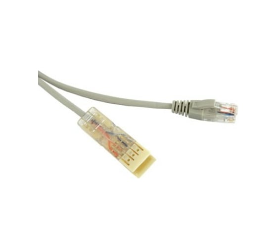 Патч-корд Hyperline PC-110-RJ45-2P-CX-1M-LSZH-GY 110 тип-RJ45, 2 пары, Ethernet, LSZH, 1 м, серый 229897