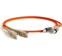 Патч-корд Hyperline FC-D2-50-SC/PR-ST/PR-H-1M-LSZH-OR волоконно-оптический (шнур) MM 50/125 239447